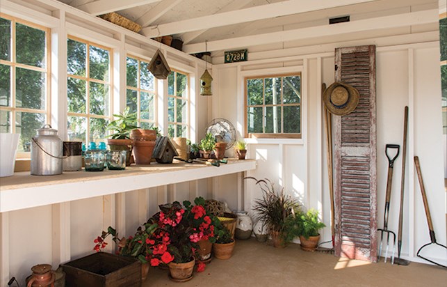 garden shed interior