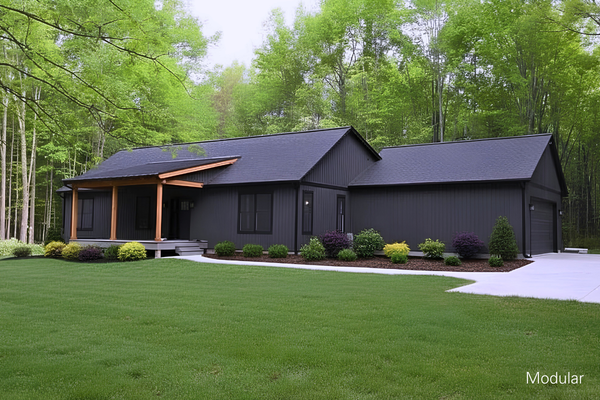 Black Waverly modular home