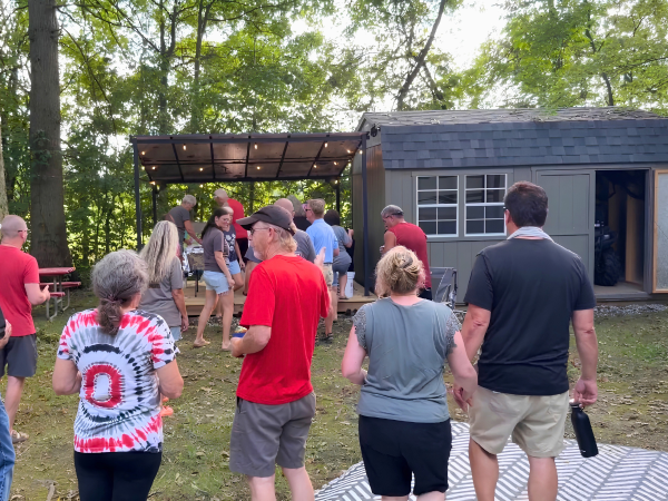 JDM customer throwing fourth of July celebration at their campsite.